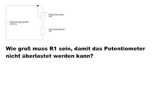 Spannungsquelle mit Widerständen belasten  Formel [upl. by Attinahs]