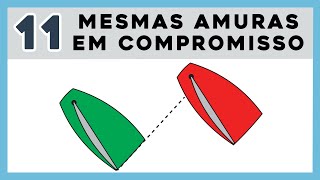 Regra 11  Mesmas Amuras e em Compromisso  4 Situações [upl. by Filahk505]