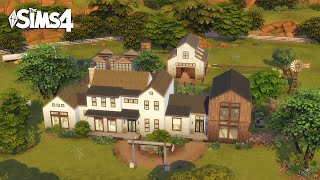 Family HORSE RANCH  The Sims 4  No CC  Stop Motion Build [upl. by Geordie]