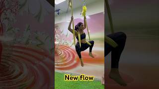 Aerial yoga new flow  Flying yoga new practice music halloween nature bodymoves consciousdance [upl. by Alaekim]