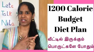 1200 Calorie Diet Plan  South Indian Balanced Meal Plan  Budget Friendly Diet for Weight Loss [upl. by Aljan]