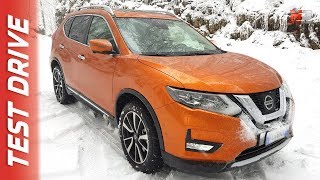 NEW NISSAN XTRAIL 2018  FIRST SNOW TEST DRIVE [upl. by Nnewg297]