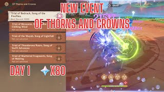 Event Of Thorns And Crowns Day 1  Clorinde Showcase  Genshin Impact 50 [upl. by Lenee]