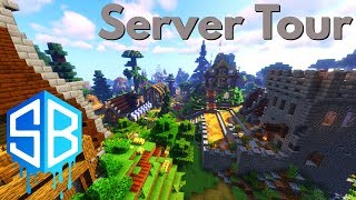 Minecraft SMP Tour of the SourceBlock Server Survival Minecraft Server Tour so Far Avomance 2020 [upl. by Arreis879]