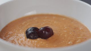 Como hacer gazpacho de cerezas [upl. by Asemaj]