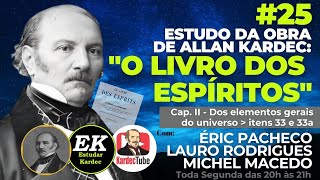 25  O Livro dos Espíritos de Allan Kardec  itens 33 e 33a  estudo completo da obra [upl. by Alekal936]