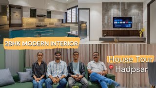 Simple amp Elegant 2BHK Home Tour  Hadapsar  Best Interior Designer Pune  Gold Square Interiors [upl. by Haridan]