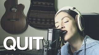 Quit  Ariana Grande amp Cashmere Cat Cover by Audri T [upl. by Cung]