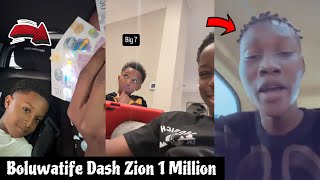 Wizkid first Son Boluwatife Dash his Brother 1 Million for birthdayZinoleesky Swear for Apple Music [upl. by Harper]