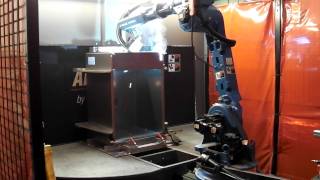 Accurate Metal Fabricatings Robotic Welder [upl. by Rehc]