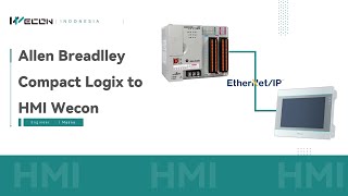 Wecon HMI  PLC Allen Breadlley Compact Logix to HMI Wecon [upl. by Annay]