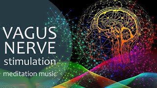 VAGUS NERVE STIMULATION • Vagal Music Meditation  frequency to calm down healing relax destress [upl. by Krause]