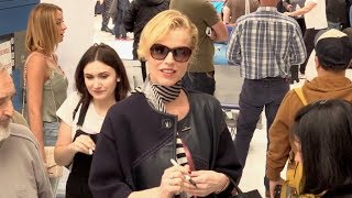 EXCLUSIVE  Eva Herzigova arriving at Nice airport for Cannes Film Festival [upl. by Inod]