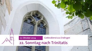 Gottesdienst am 27 Oktober 2024 [upl. by Acinod]