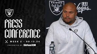 Coach Pierce on Final Prep for Ravens ‘All Hands on Deck’  Raiders  NFL [upl. by Ahsat162]