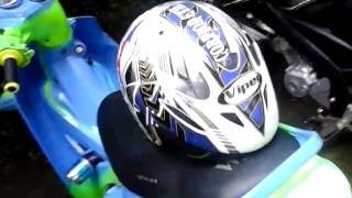 modif yamaha vega r air brush warna hijau [upl. by Ollehcram]