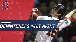 Benintendis four hits in Game 1 of the World Series [upl. by Kabob]