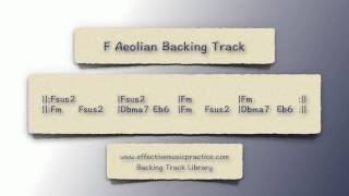 F Aeolian Mode Backing Track [upl. by Vinn]