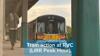 Train action at RVC LIRR Peak Hour Part 2 [upl. by Nirik]