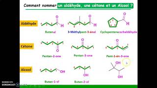 Nomenclature 5  les composés monofonctionnels Nitriles Aldéhydes Cétones Alcools et Amines [upl. by Martz451]