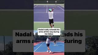 How to hit your backhand like Rafael Nadal 🎾 [upl. by Retsek924]