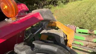 Fall grass cutting with my TYM T474 and Nova Tractor MFZ175 [upl. by Haukom142]