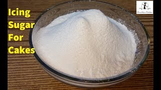 How to make icing sugar  आइसिंग शुगर बनाये बस दो चीज़ों से  Homemade confectioners sugar [upl. by Terena]