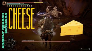 Ancient Dragon Senessax MAJOR CHEESE  Easy Boss Guide  Jagged Peak  Elden Ring DLC [upl. by Ander24]