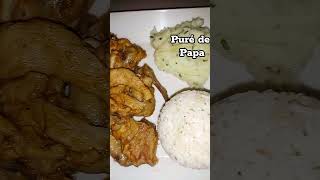 IDEA DE ALMUERZO 2 😋tendencias almuerzos polloasado pure arroz viralvideo [upl. by Akihsat]