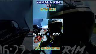 KTM RC8 VS YAMAHA R1M DRAG RACE [upl. by Copp]