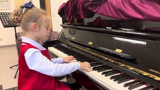 Nicole Bresciani 5 years old Bach Invention No 13 [upl. by Blen]