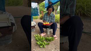 How to cut a banana tree [upl. by Ecnatsnok]