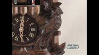 632qmt Quartz Cuckoo Clock with Dancers [upl. by Ayam]