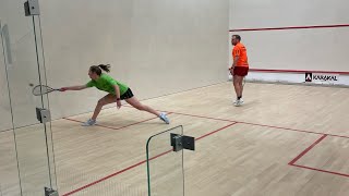 Dover Racketball A grade Semi Final between Amber Marshall and Paul Norton 🩷💚 [upl. by Snook501]