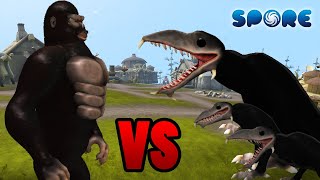 Kong 2017 vs Skull Crawler  Titan Faceoff S1E11  SPORE [upl. by Melburn939]