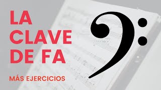 Como leer en clave de Fa más ejercicios 🎵 [upl. by Renard]