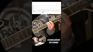 Soundgarden  Outshined guitar lesson [upl. by Anahsak]