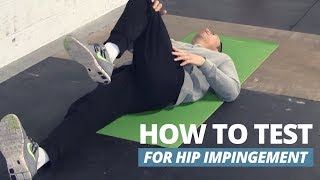 Quick Hip Impingement Test  FADIR Test aka FAI [upl. by Fishback30]