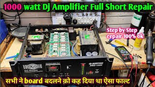 1000 watt Musictone Amplifier repair Full short amplifier repair  सीख लो आज मौका है [upl. by Sheridan]