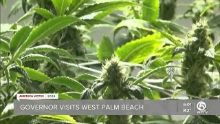 DeSantis in Palm Beach County voices opposition to recreational marijuana [upl. by Ayela]