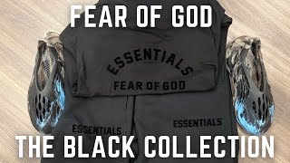 Fear Of God Essentials The Black Collection With Sizing Tips [upl. by Ettelloc320]