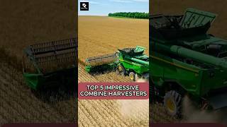 Top 5 Impressive Combine Harvesters farming tractor agriculture combine [upl. by Adelheid]