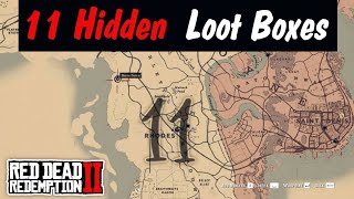 11 Missable Loot Boxes in Rdr2 [upl. by Ahsirk]