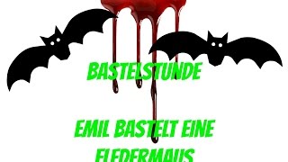 Herbst Deko  Emil bastelt eine Fledermaus [upl. by Nuahs]