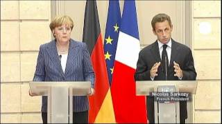 Borse europee in calo dopo vertice SarkozyMerkel [upl. by Nashner]