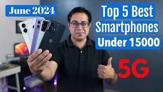 Top 5 Best Phones Under 15000 in June 2024 I 5G Smartphone under 15000 [upl. by Sral]