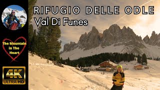 Rifugio delle Odle in inverno Parco Naturale Puez Odle Dolomiti [upl. by Oal]