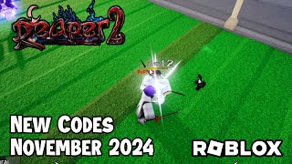 Roblox Reaper 2 New Codes November 2024 [upl. by Schwitzer]