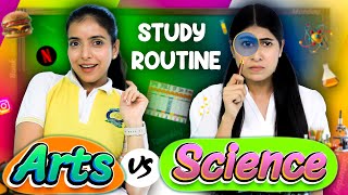 Study Routine  Arts vs Science Students I Weekdays vs Weekend Life  Anaysa [upl. by Auhsej]