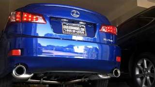 Lexus IS250 FSport Exhaust Stock vs Fsport [upl. by Rudolph]